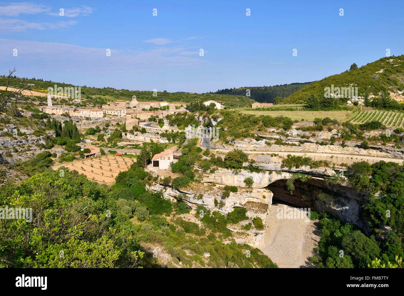 France, Herault, Pays Cathare, Minerve, labelled Les Plus Beaux