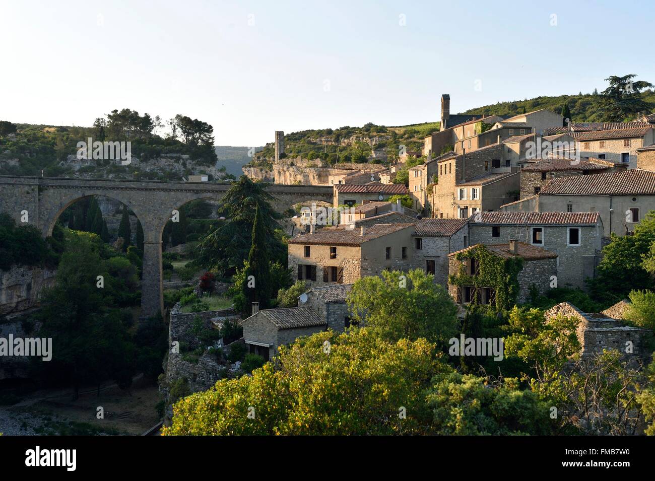 France, Herault, Pays Cathare, Minerve, labelled Les Plus Beaux