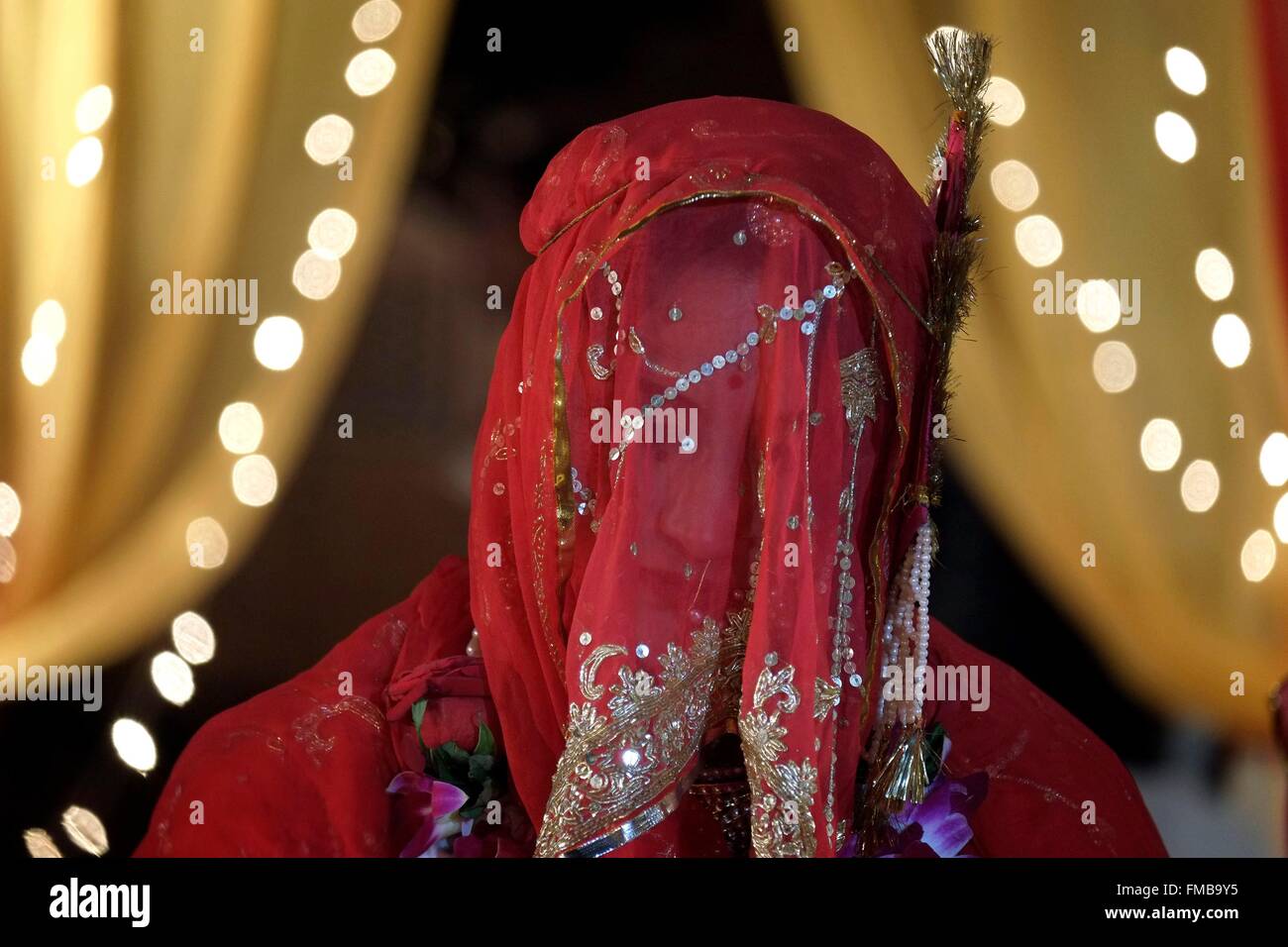 India, Rajasthan State, Jodhpur, a royal Rajasthani wedding between Param Vijay et Kamakshi Kumari, day 2, the nuptials will Stock Photo