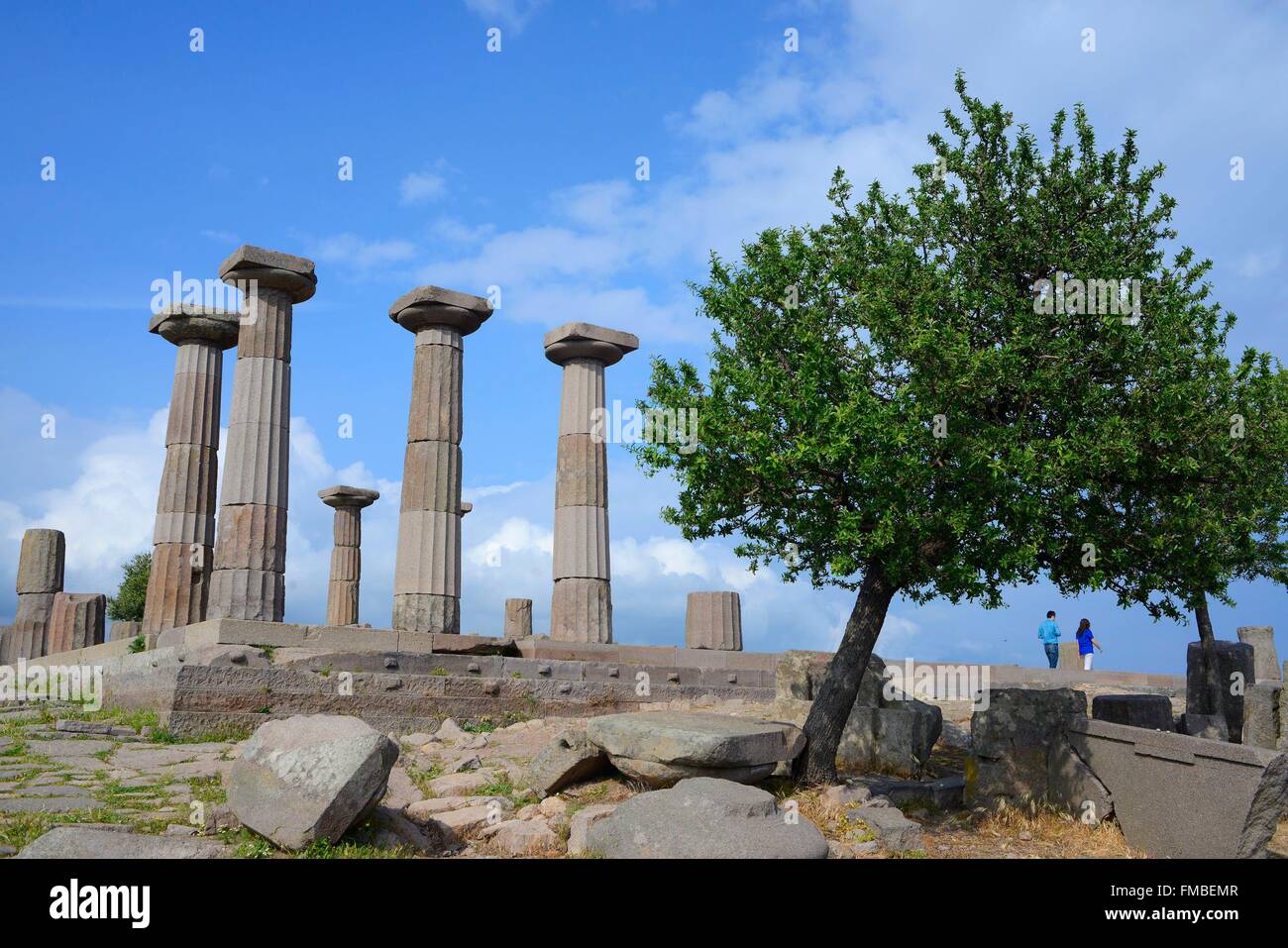 Turkey, Marmara region, province of Canakkale, Assos, Athena's Temple Stock Photo