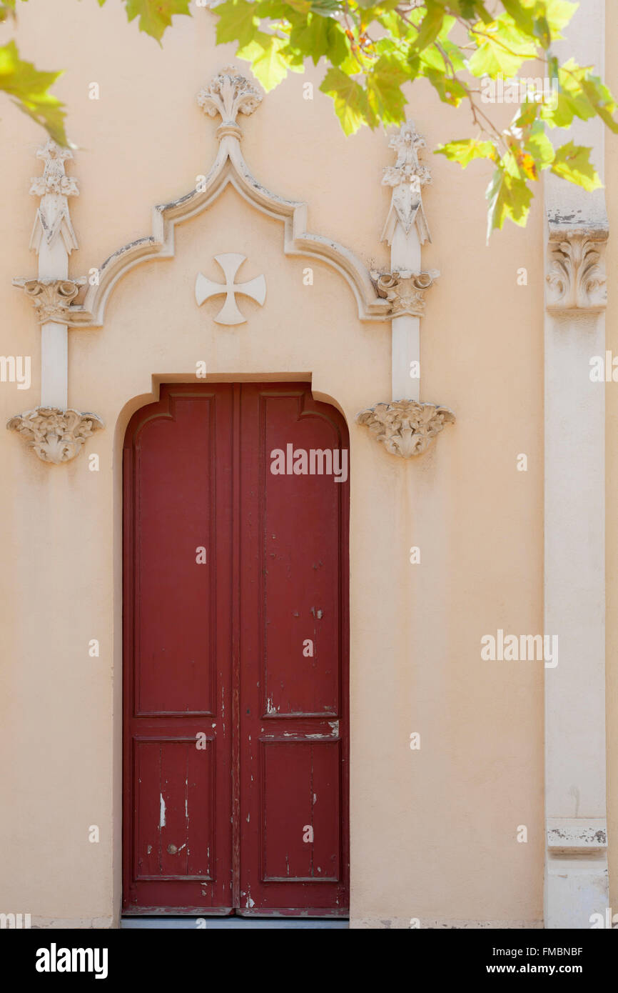 Door chapel,La Garriga,Catalonia,Spain. Stock Photo