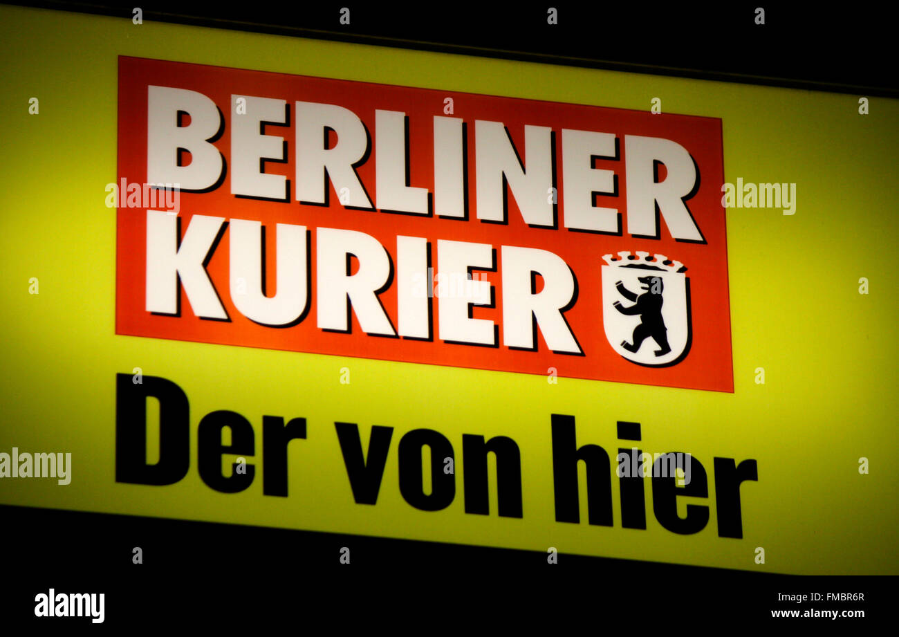 Markenname: 'Berliner Kurier', Berlin. Stock Photo