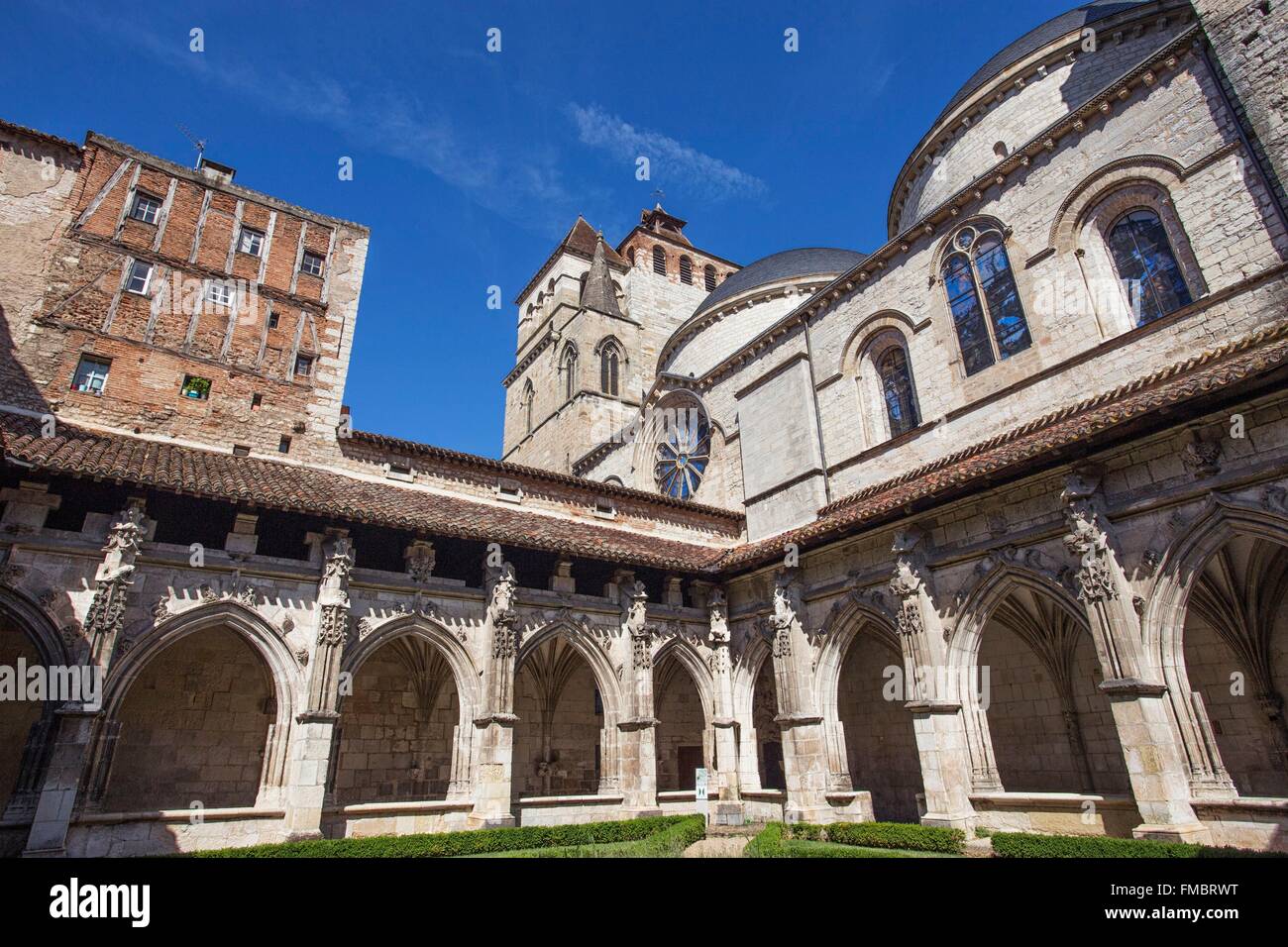 France Lot Bas Quercy Cahors St Etienne Cathedral The Cloister france-lot-bas-quercy-cahors-st-etienne-cathedral-the-cloister