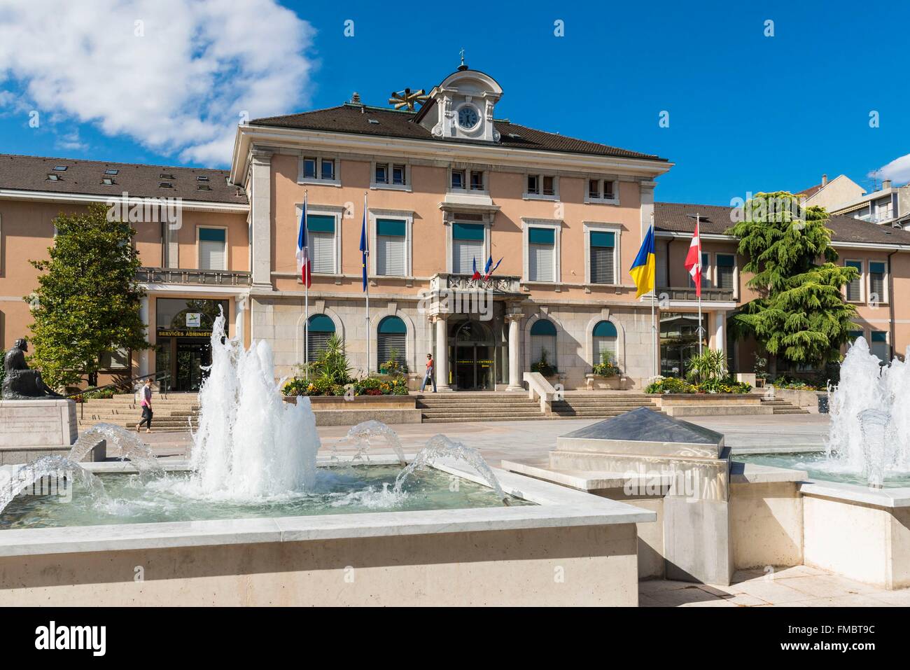 France, Haute Savoie, Annemasse, the town hall Stock Photo