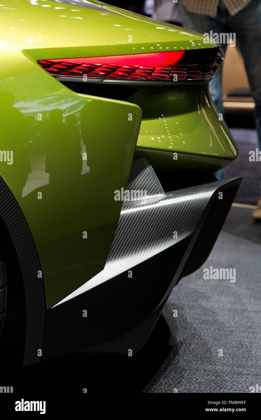 DS E-Tense electric concept car at the Geneva Motor Show 2016 Stock Photo