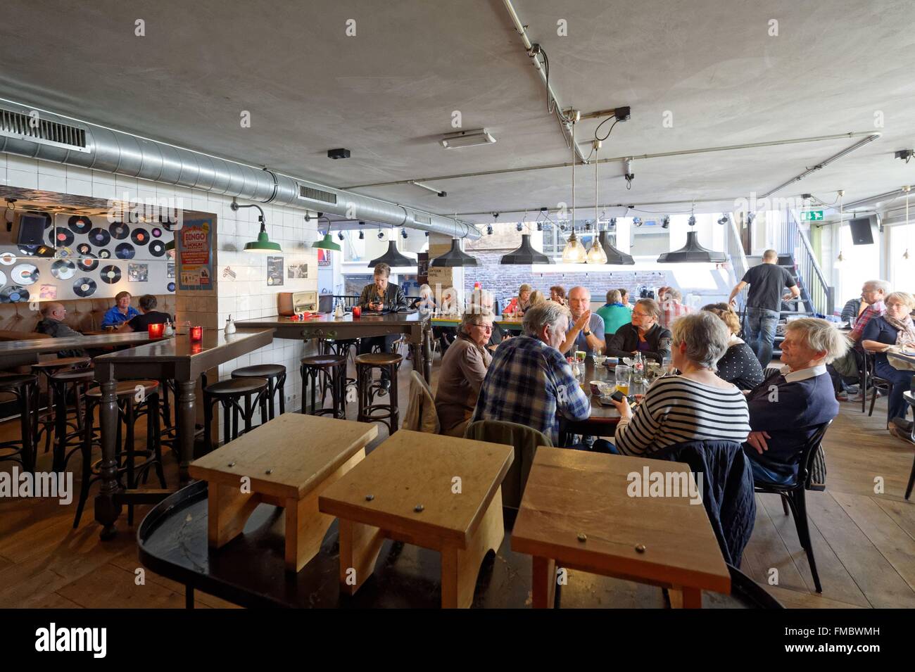 Netherlands, Northern Holland, Amsterdam, Red Light district, Proeflokaal Cafe De Prael Brewery Stock Photo