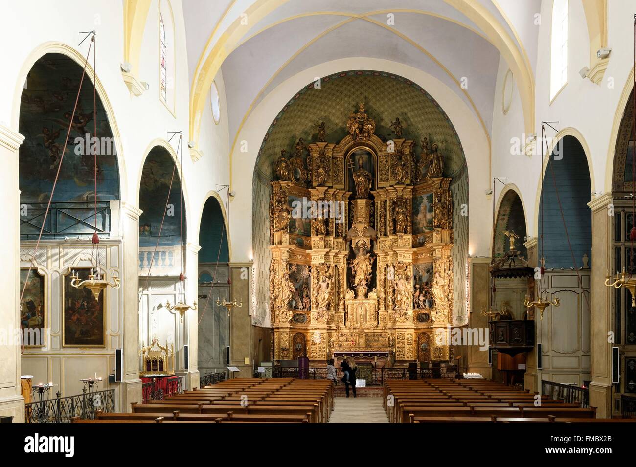 France, Pyrenees Orientales, Collioure, church of Notre Dame des Anges