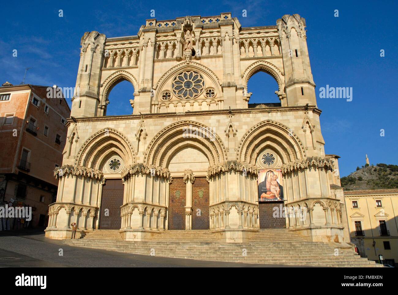 Spain, Castilla la Mancha, Toledo, Cuenca city, church of Santa Maria y San Julian, Don Quixote route Stock Photo