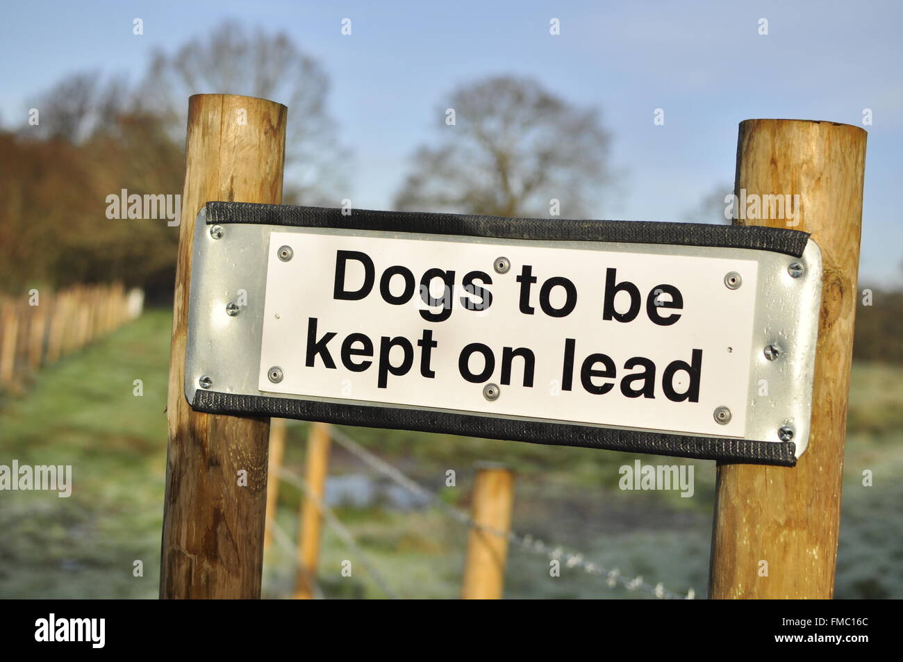 Dogs kept on lead sign hires stock photography and images Alamy
