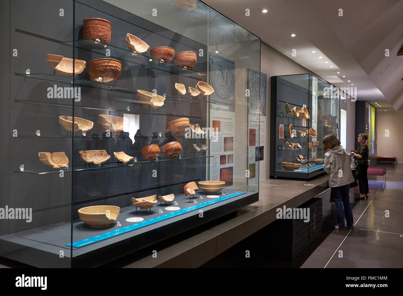 France, Puy de Dome, Lezoux, Ceramics Museum, Gallic pottery Stock Photo