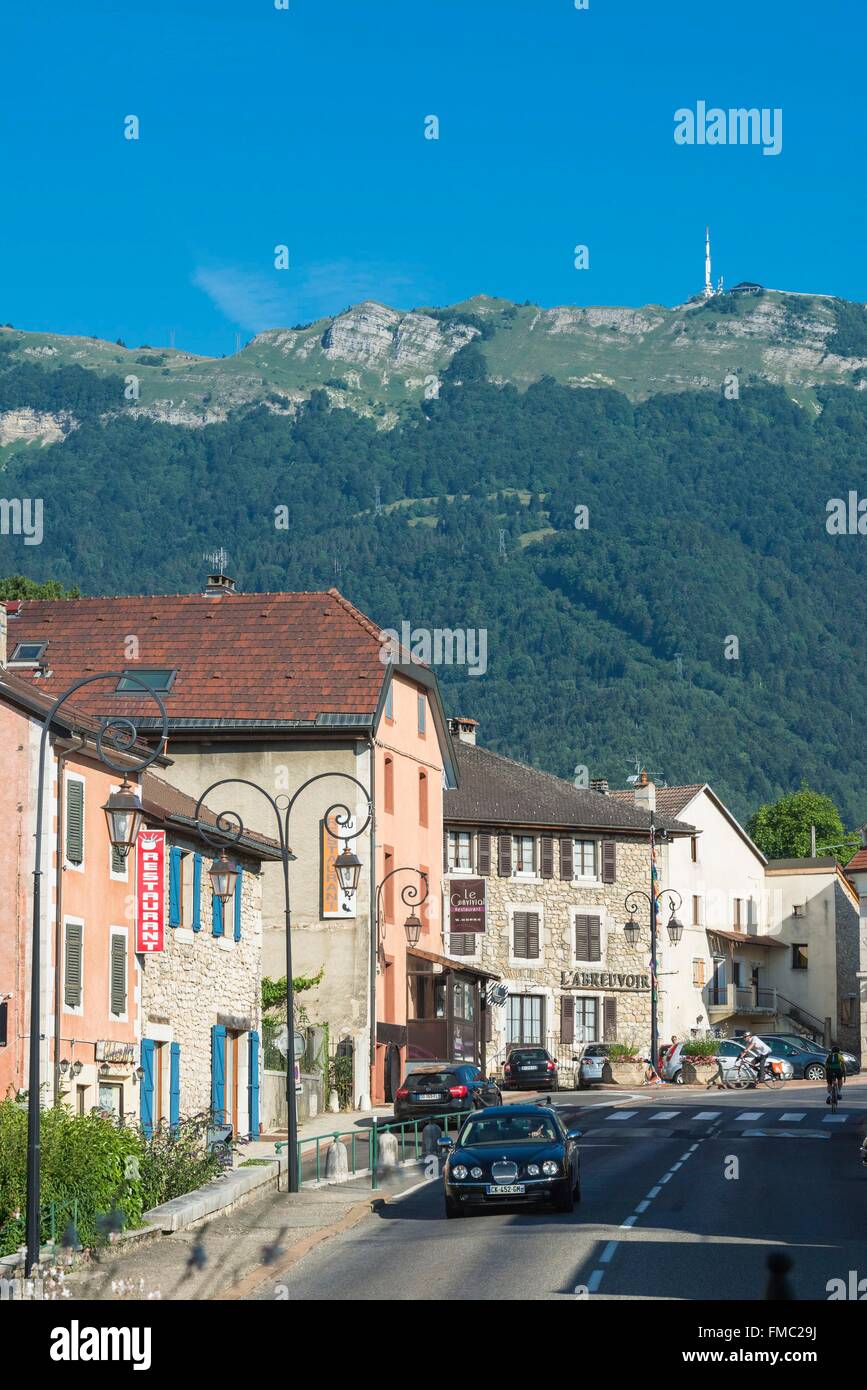 France, Ain, Pays de Gex, city of Gex, Jura High Chain Nature Reserve, the Mont Rond summit (alt : 1596m) Stock Photo