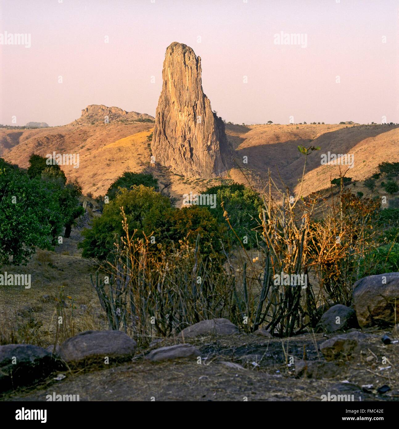 Cameroon, Far North, Rhumsiki, Mounts Mandara, mount Kapsiki 1224m, border with Nigeria Stock Photo