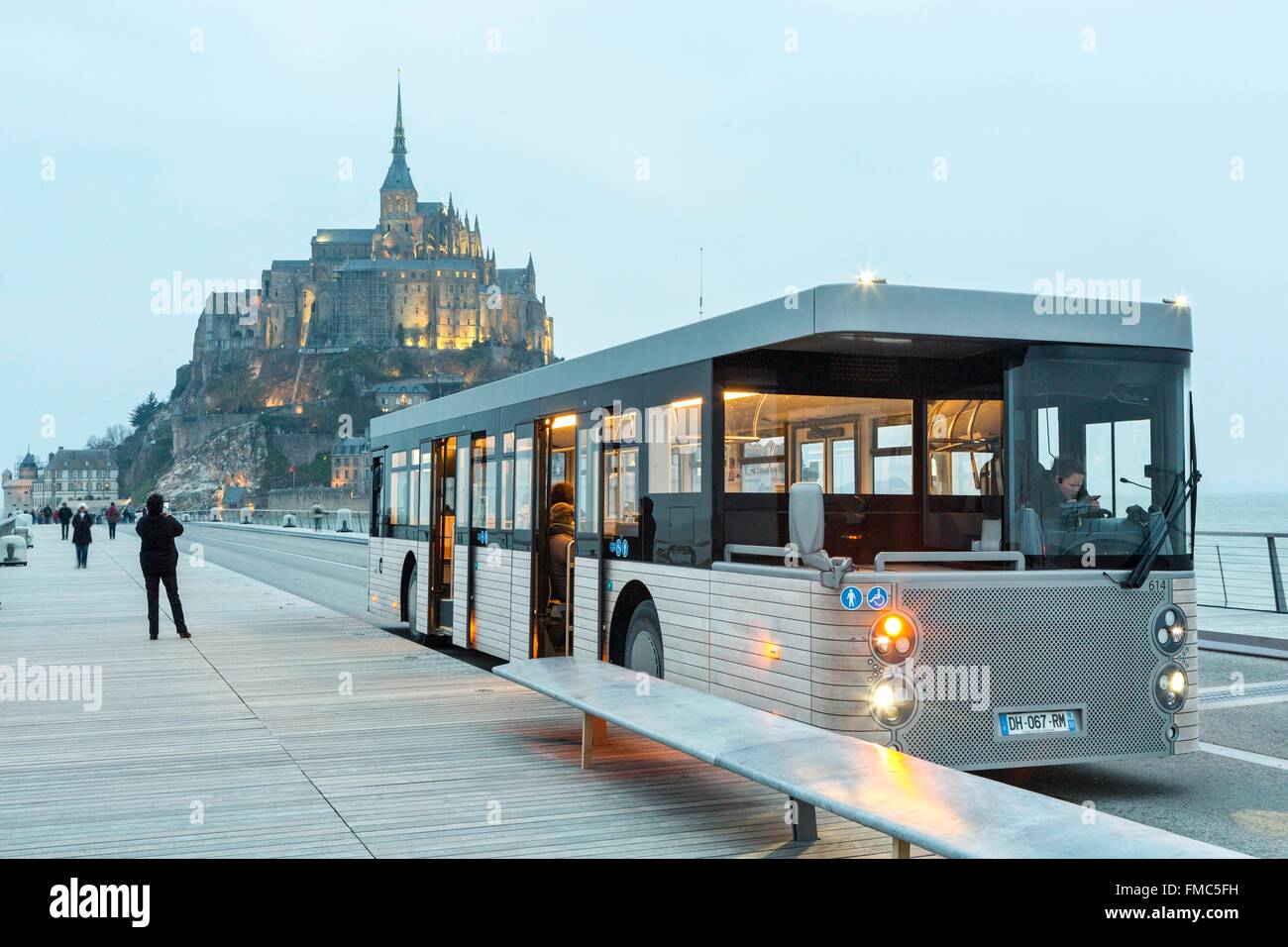 France, Manche, Mont Saint Michel, listed as World Heritage by UNESCO ...