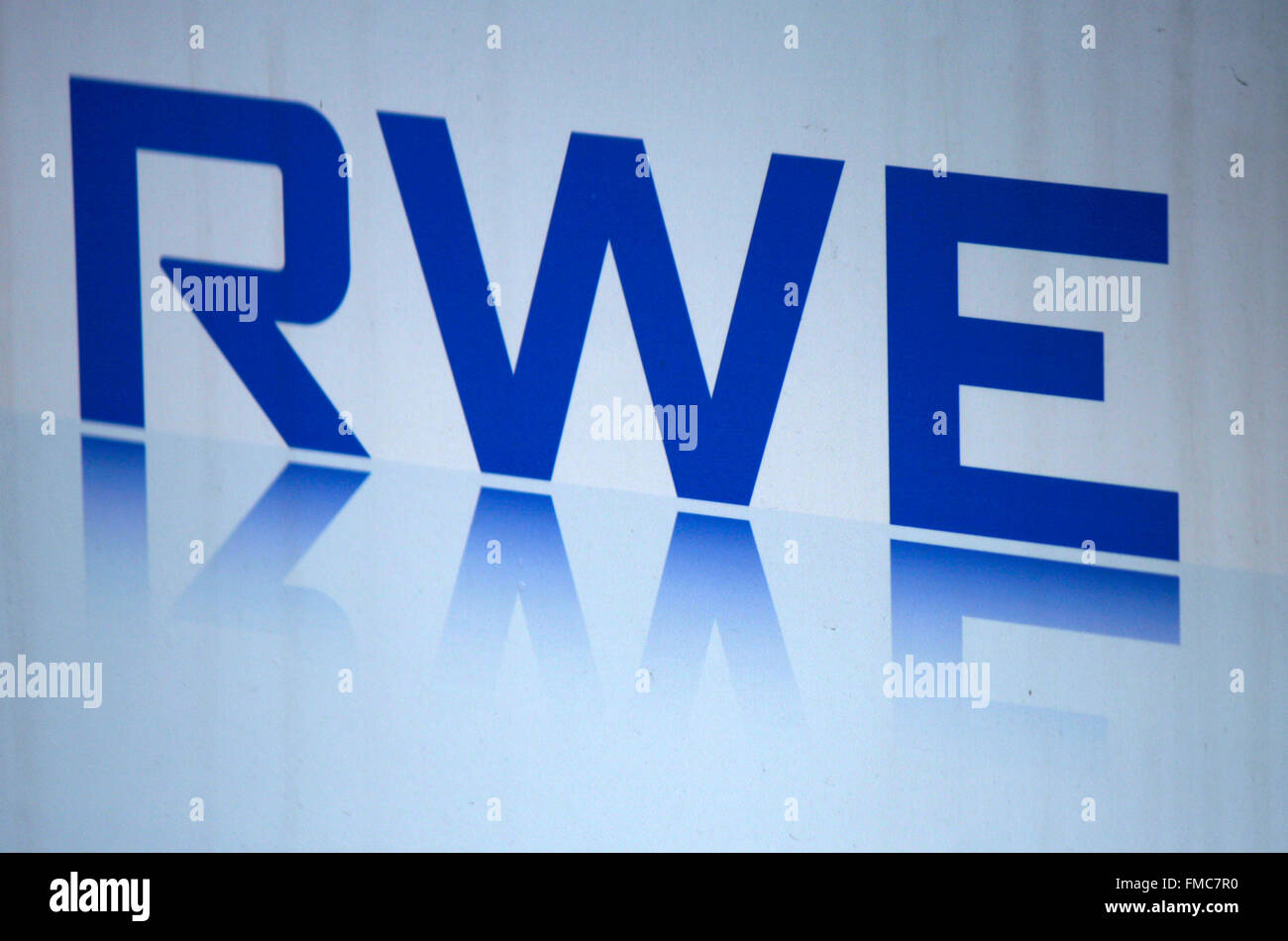 Markenname: 'RWE', Berlin. Stock Photo