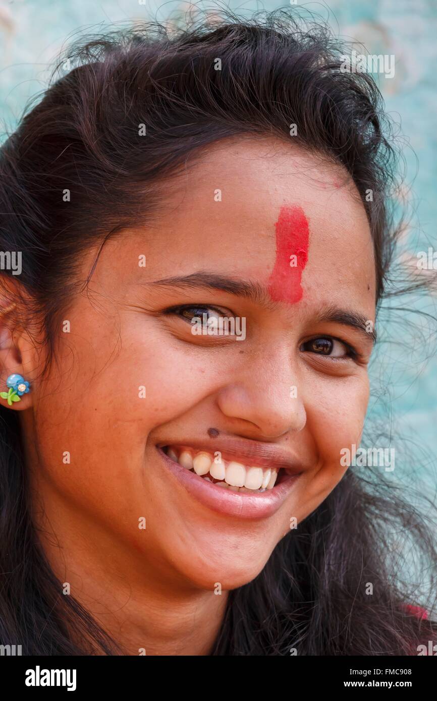Nepal, Lumbini zone, Tansen, woman portrait Stock Photo