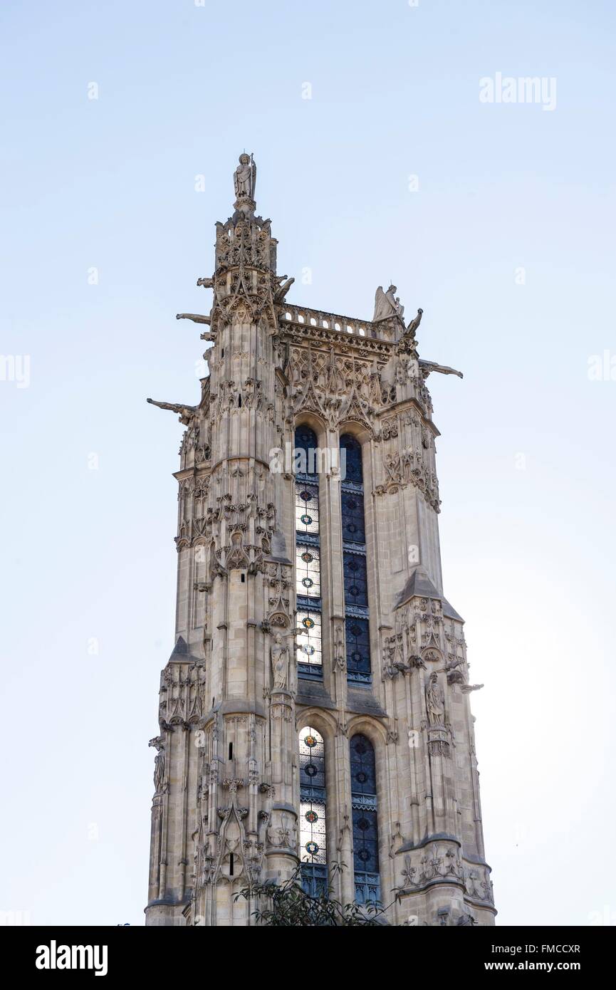 France, Paris, Saint Jacques tower Stock Photo