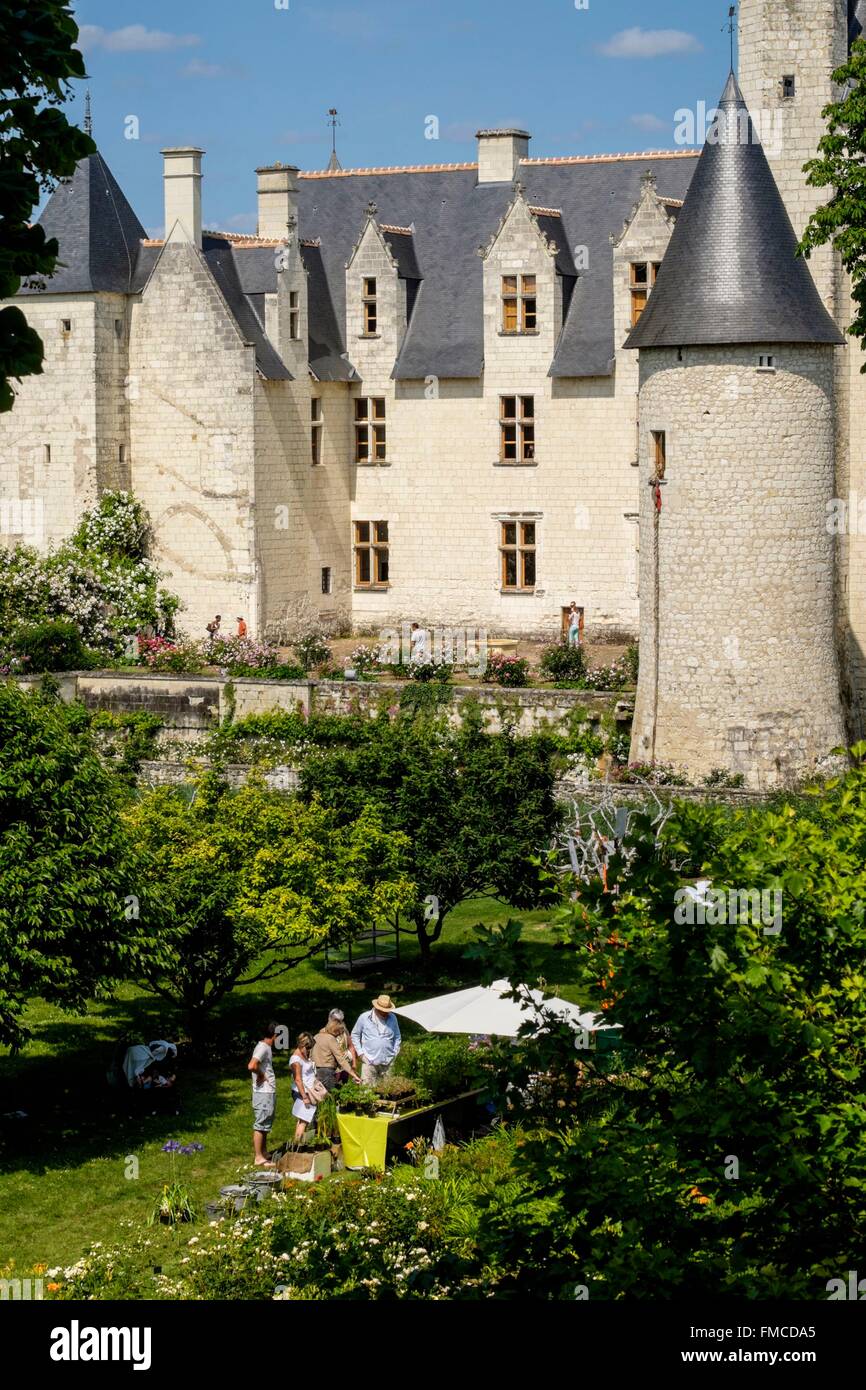 France, Touraine, Indre et Loire, Lemere, castle of Rivau 15 th century Stock Photo