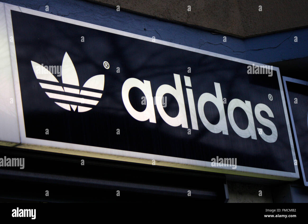 Markenname: 'Adidas', Berlin. Stock Photo