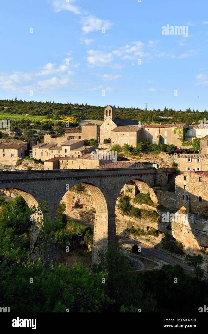 France, Herault, Pays Cathare, Minerve, labelled Les Plus Beaux