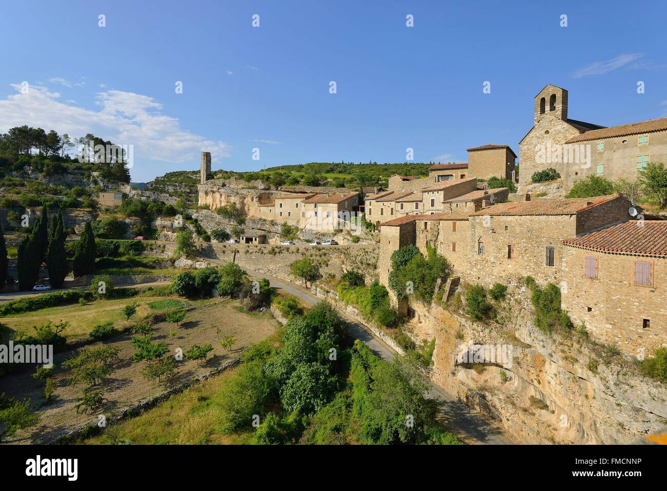 France, Herault, Pays Cathare, Minerve, labelled Les Plus Beaux