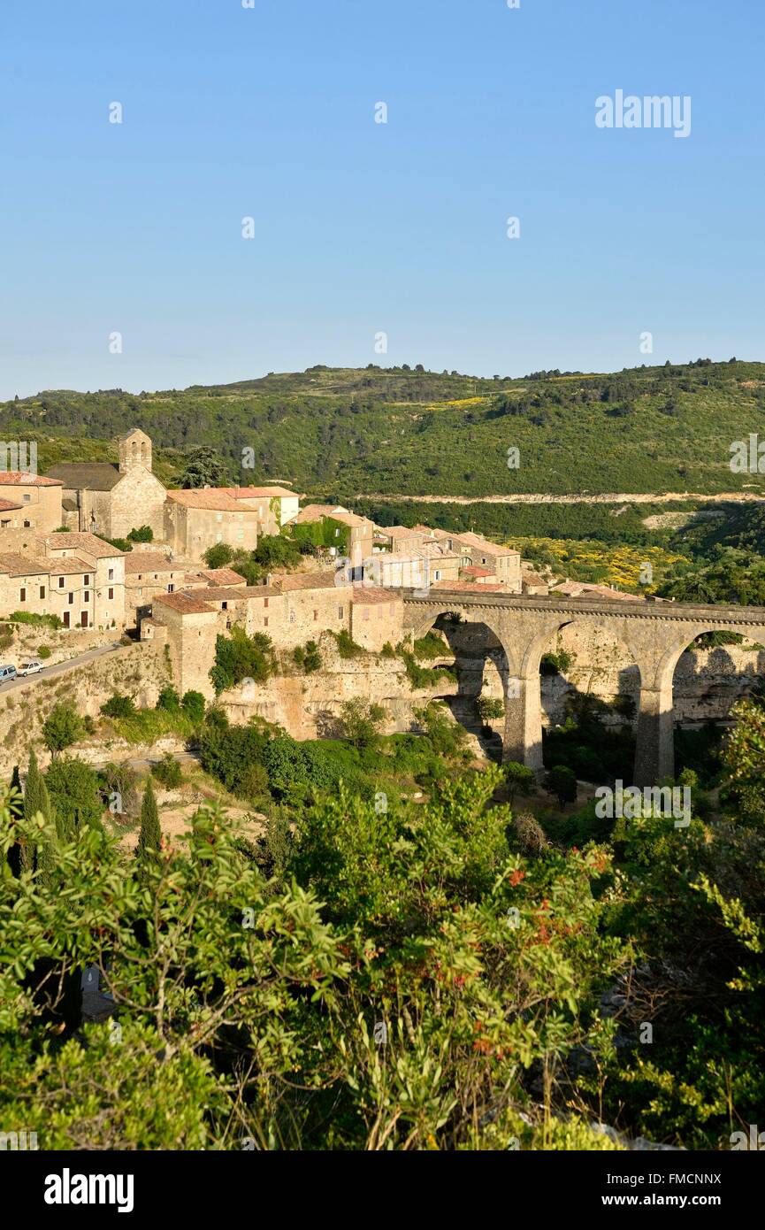 France, Herault, Pays Cathare, Minerve, labelled Les Plus Beaux