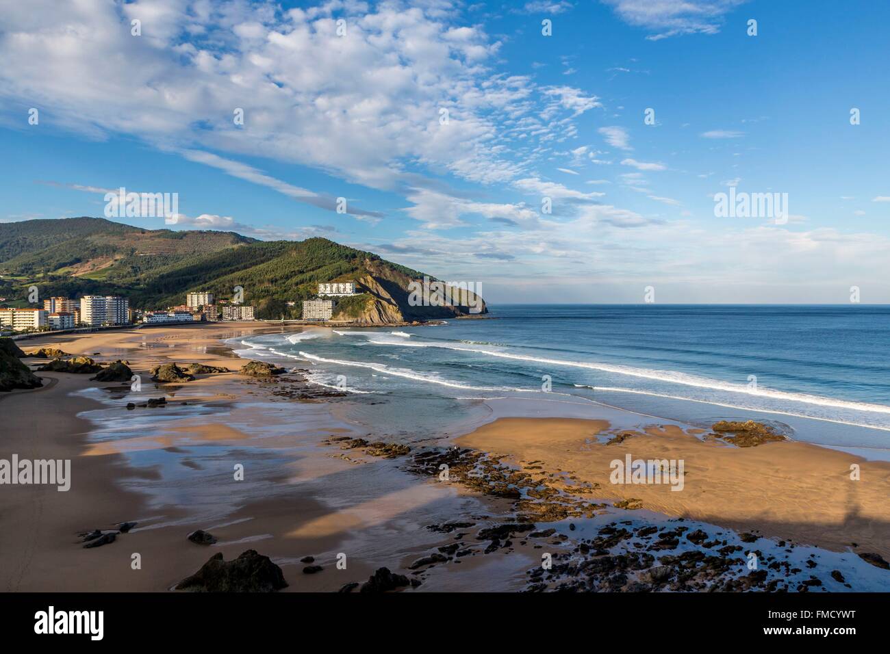 Spain, Basque Country, Bizkaia, Bakio, beach Stock Photo