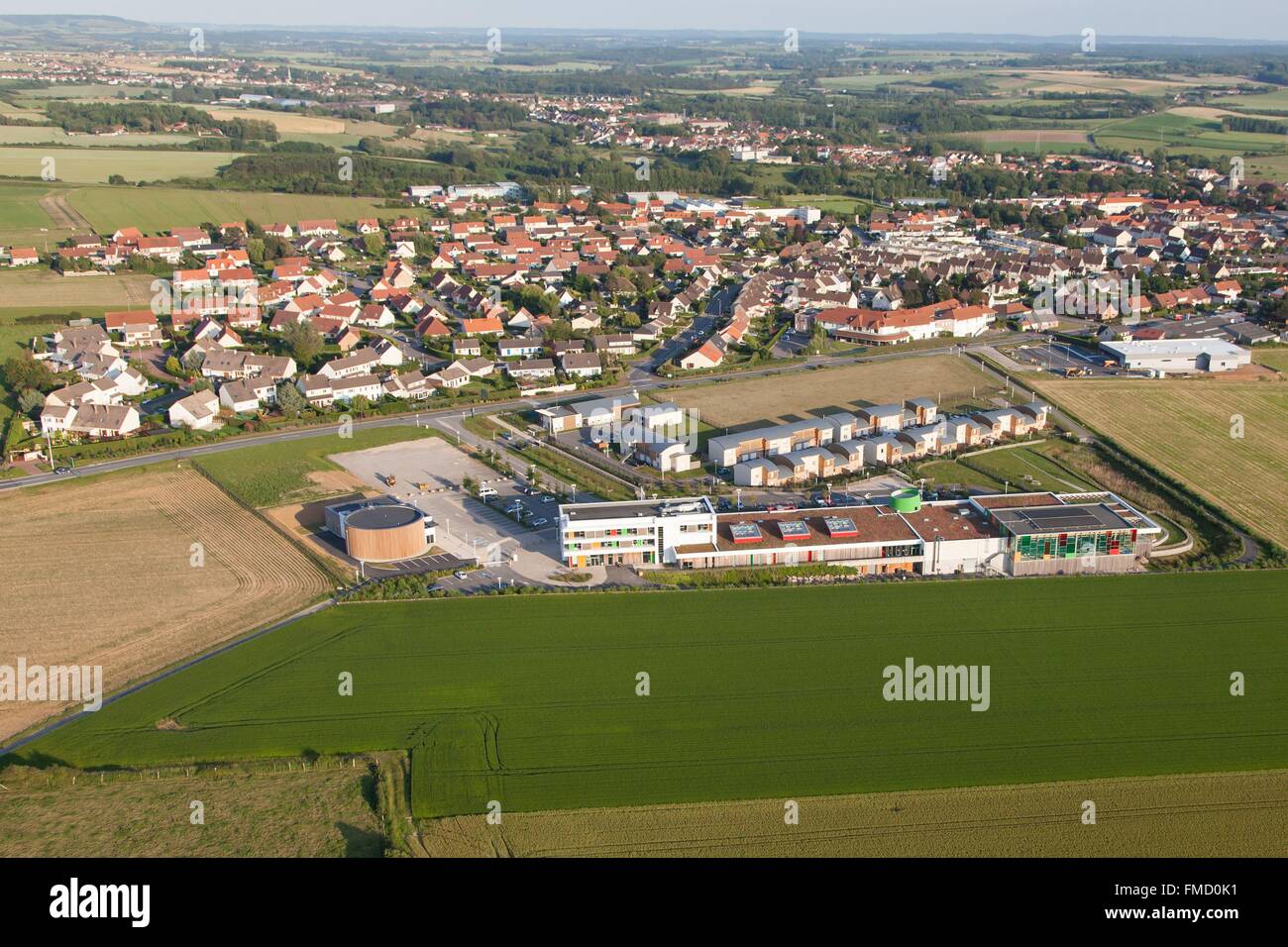 France, Pas de Calais, Marquise (aerial view) Stock Photo