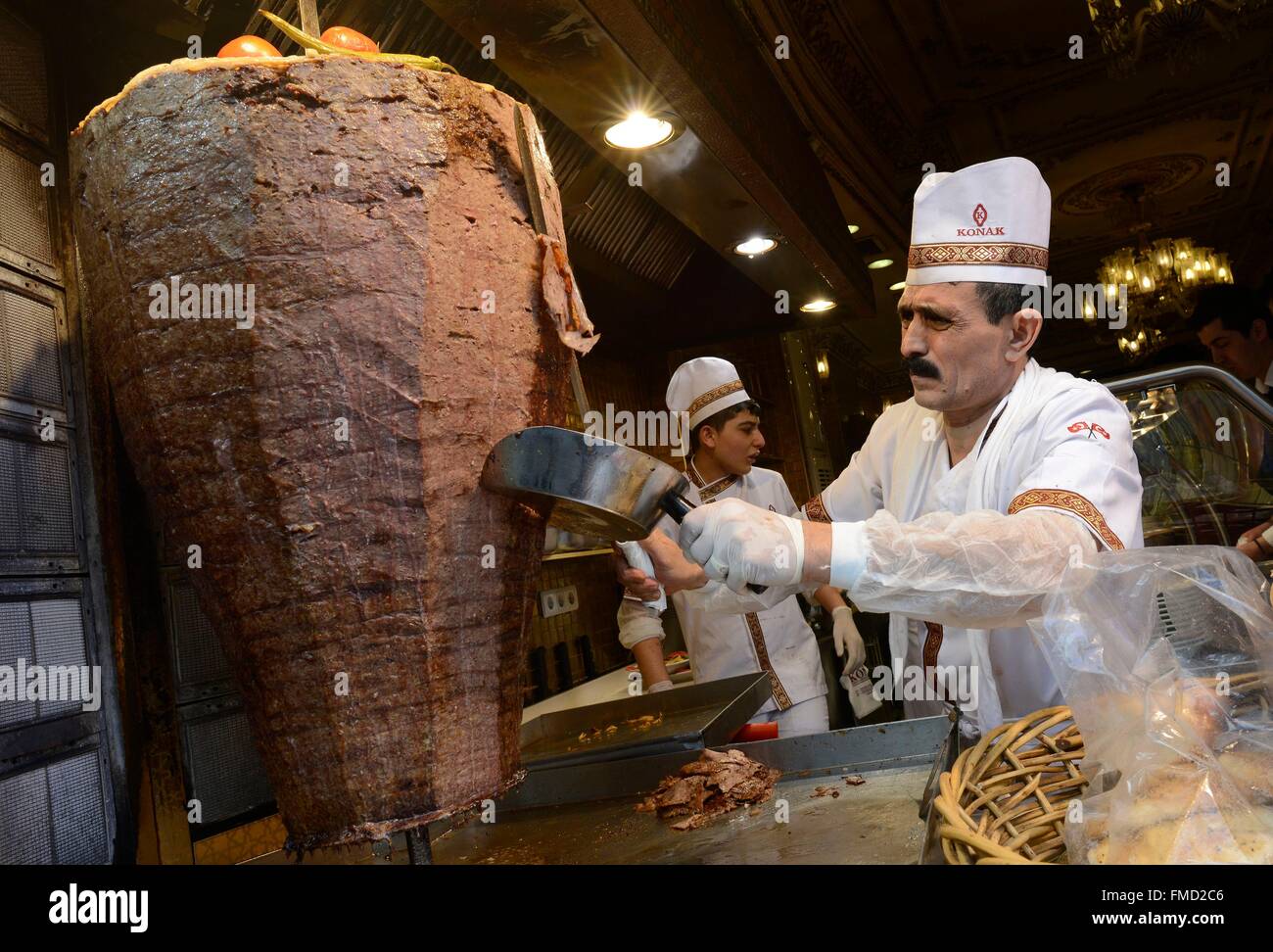 Turkey, Istanbul, kebab Stock Photo