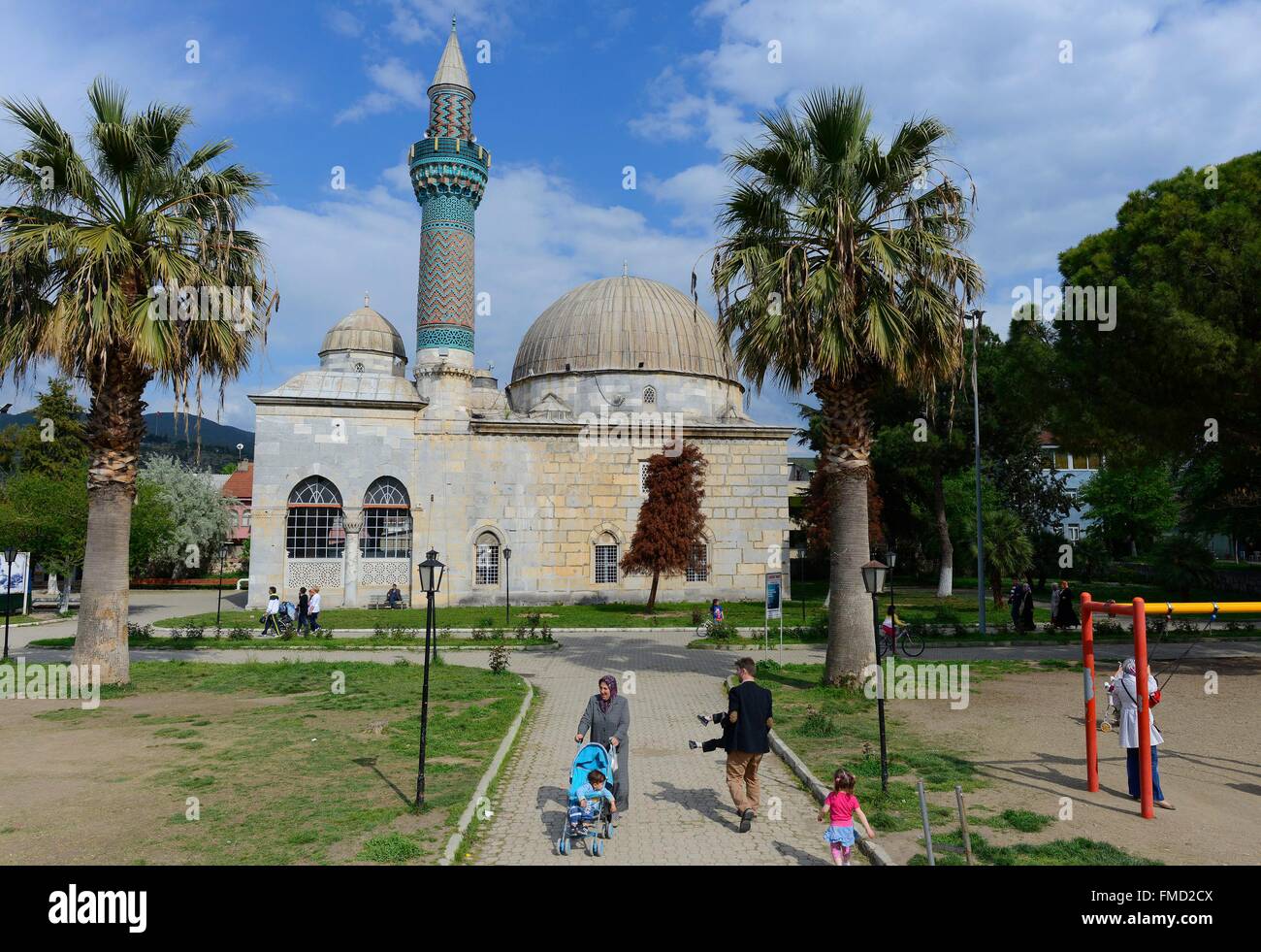 Turkey, Marmara region, Iznik, green Mosque Stock Photo