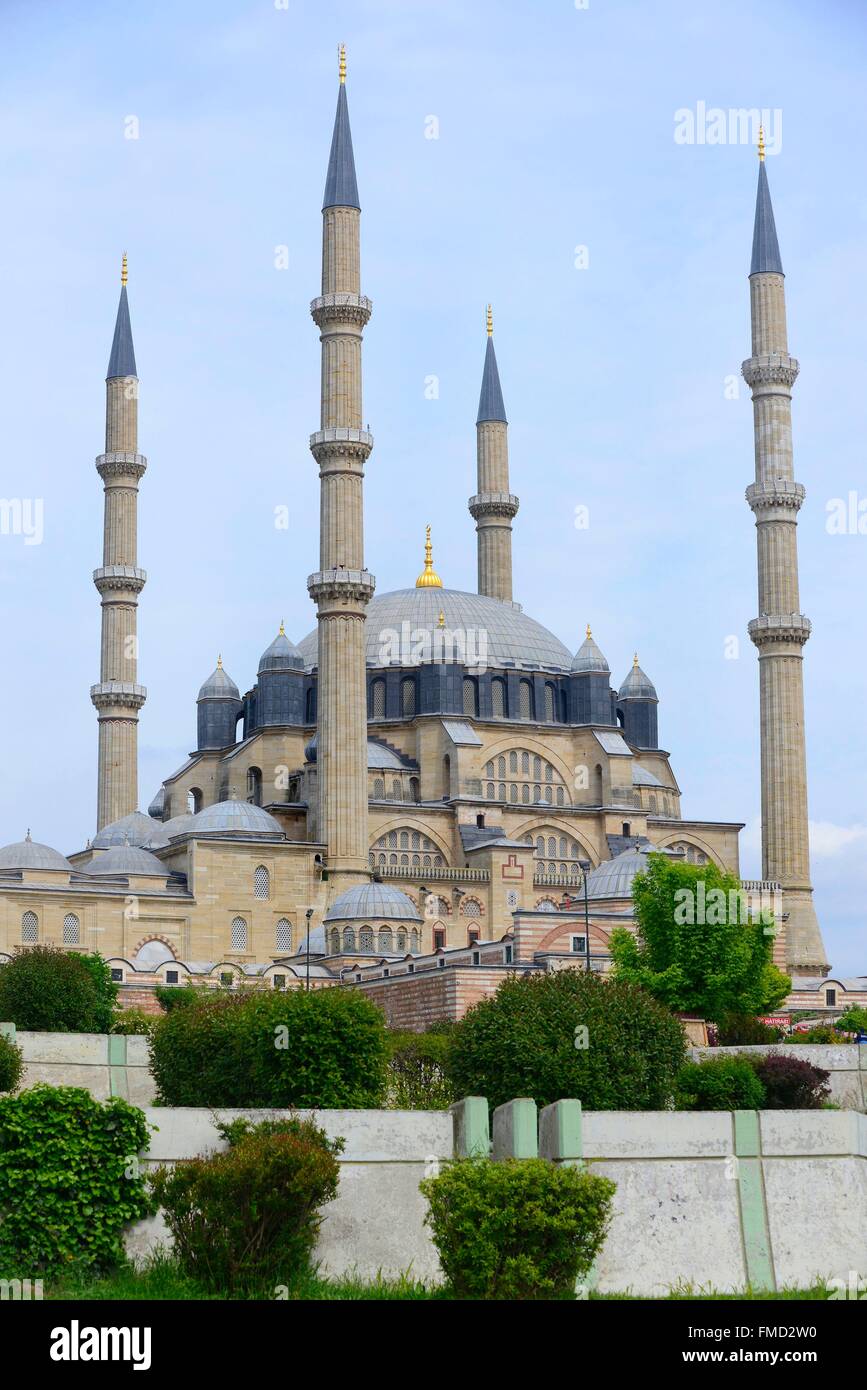 Turkey, Marmara region, Thrace, Edirne, the big mosque Selimiye listed as  World Heritage by UNESCO Stock Photo - Alamy
