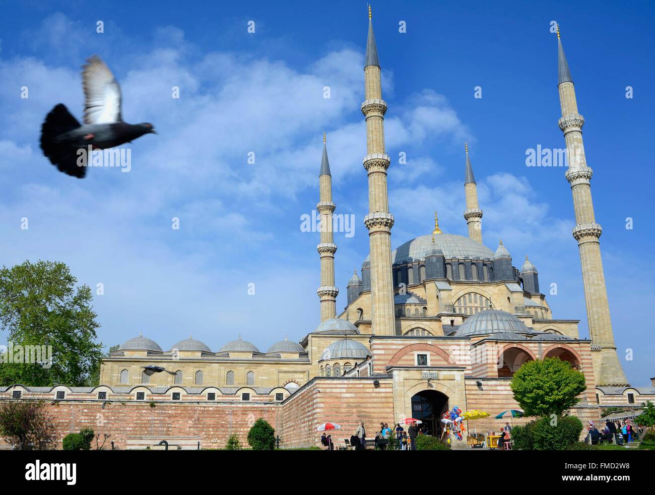 Turkey, Marmara region, Thrace, Edirne, the big mosque Selimiye listed as World Heritage by UNESCO Stock Photo