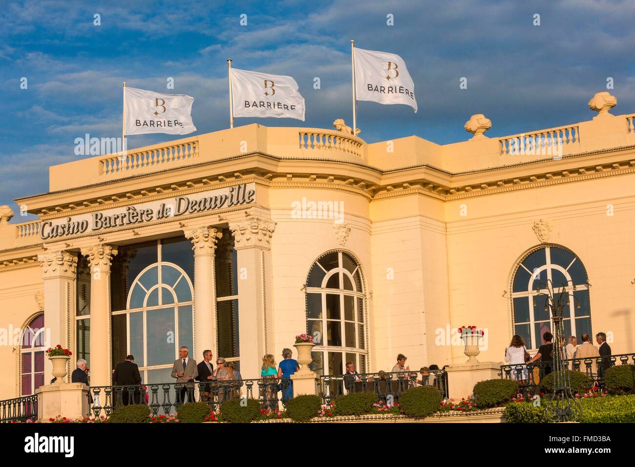 France, Calvados, Pays d'Auge, Deauville, the Casino Barrière Stock Photo