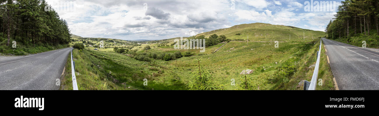 The countryside of Donegal, Ireland. Shot from the N56 Road facing East