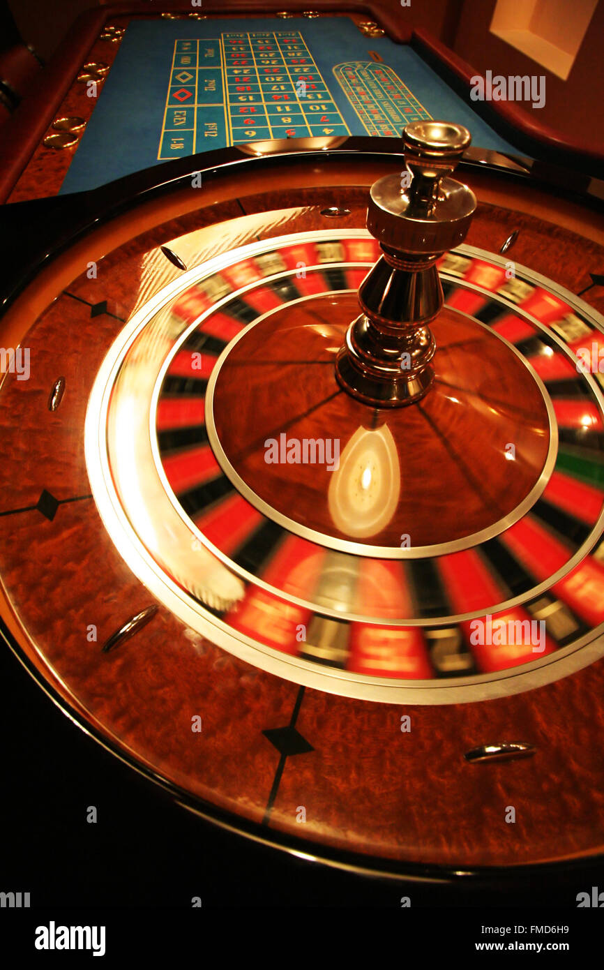 A revolve roulette in a new casino Stock Photo