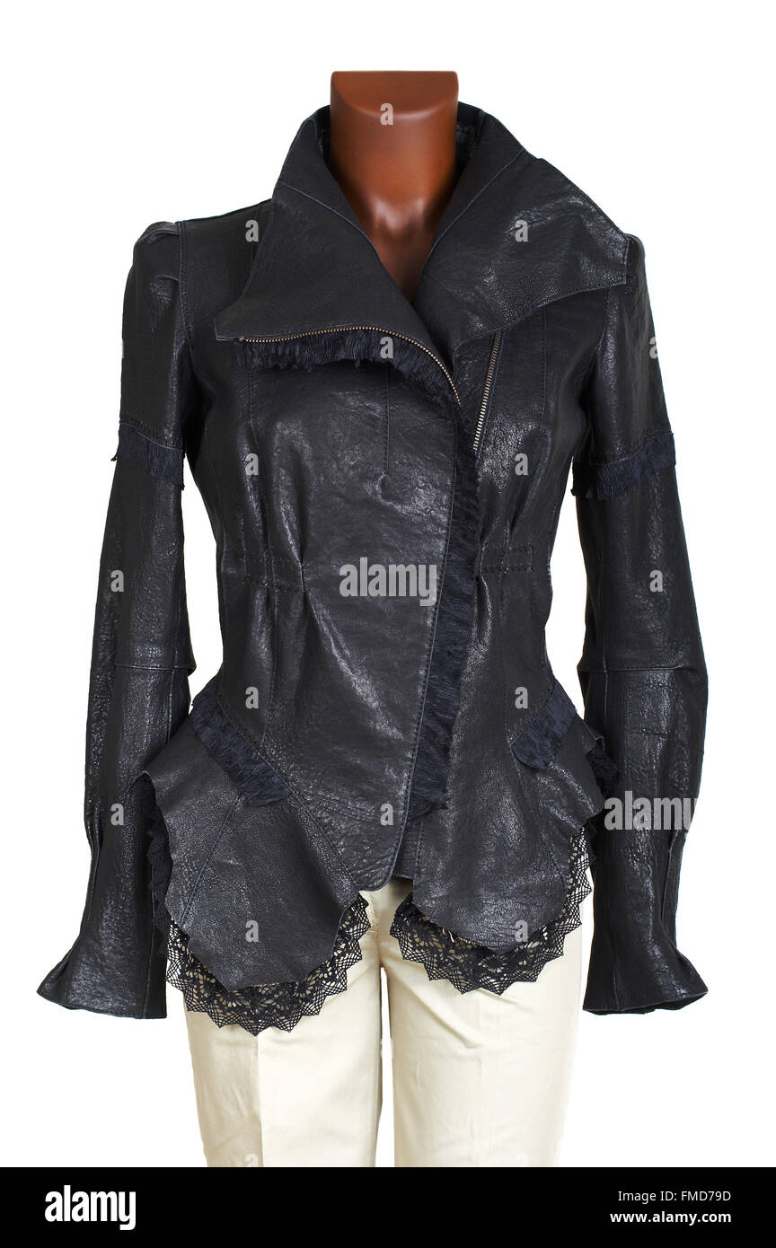 Black pants leather jacket hi-res stock photography and images - Alamy
