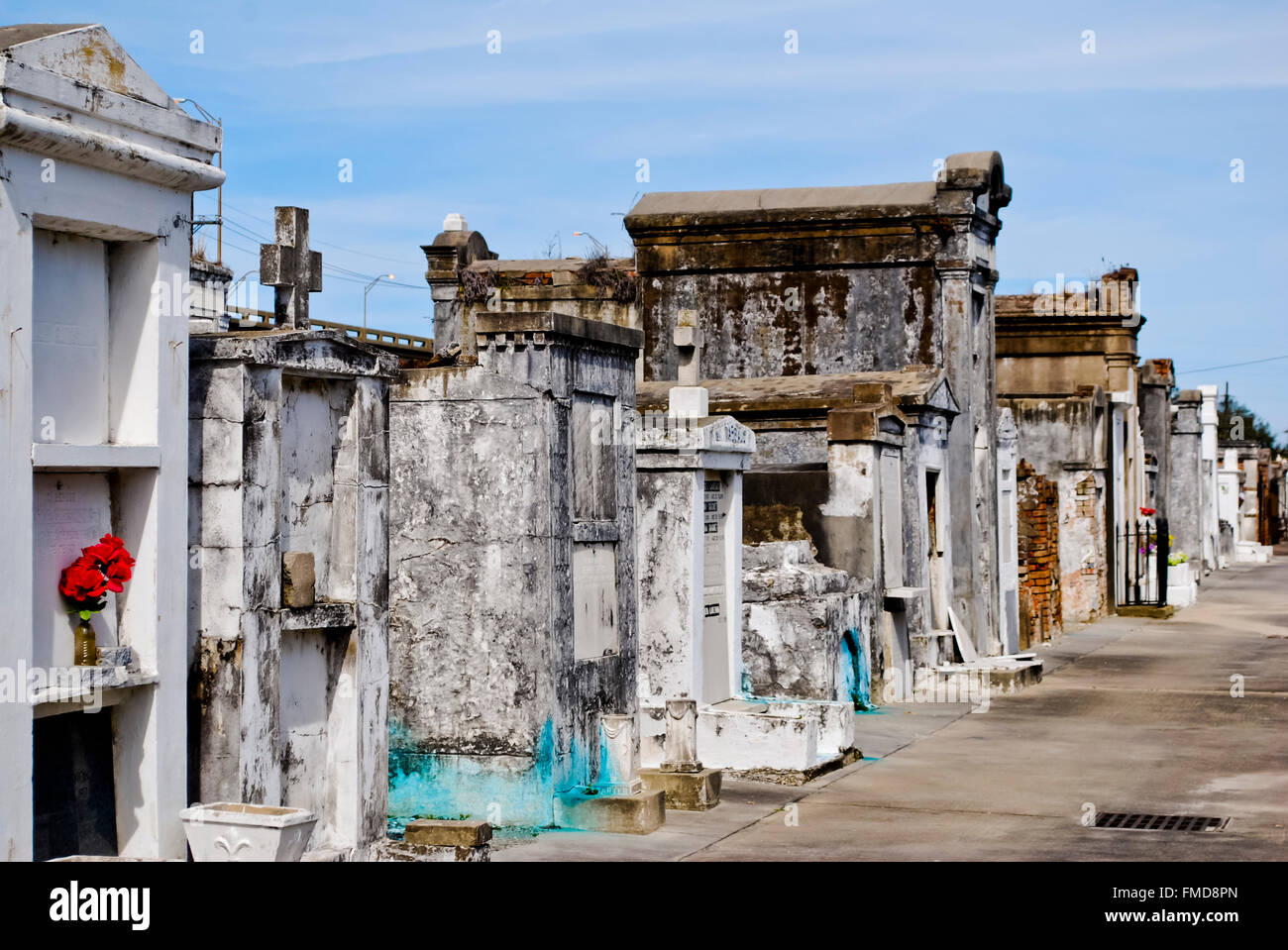 Tombs and vaults in St Louis No 2 Cemetery New Orleans Louisiana USA Stock Photo