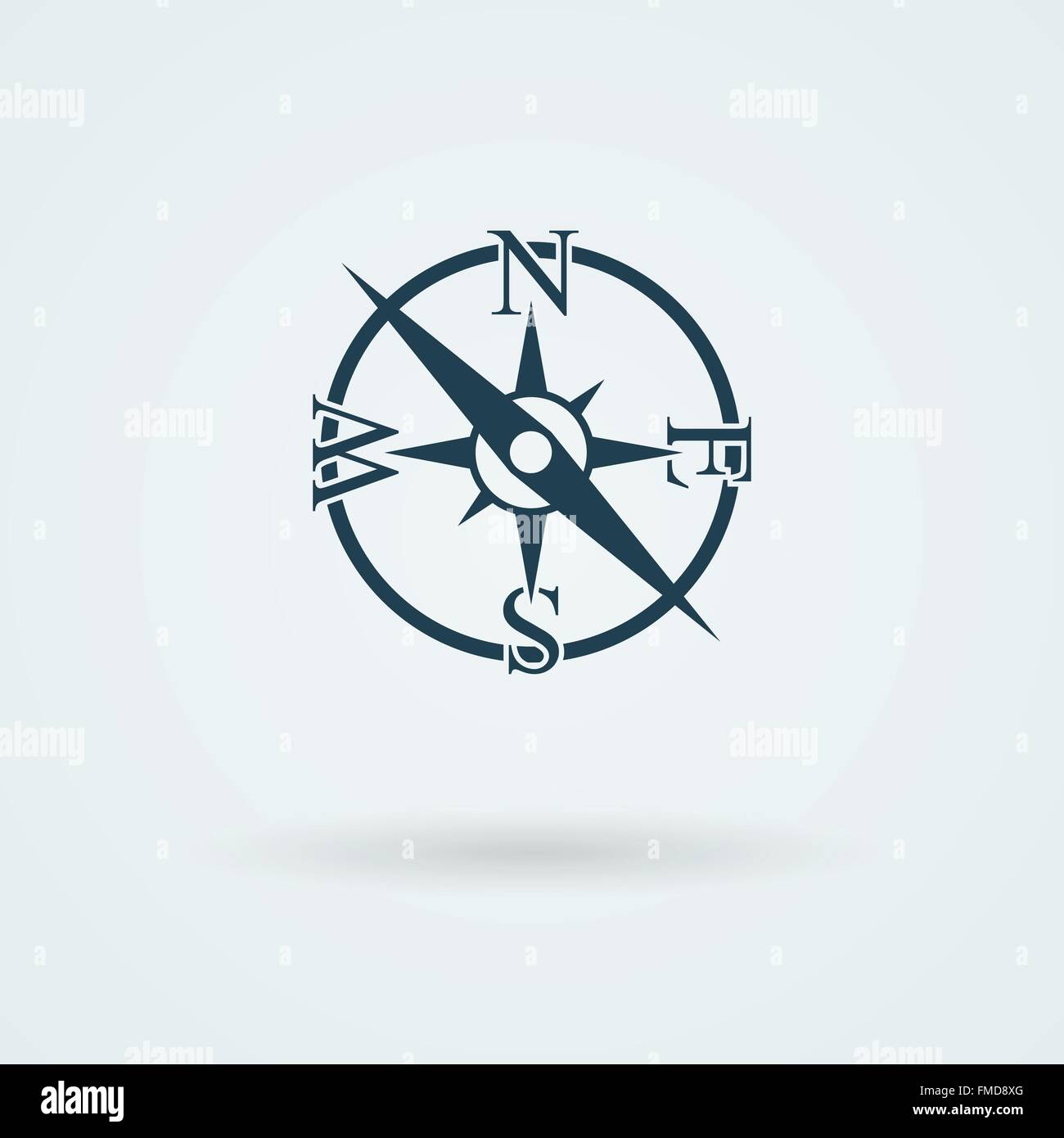 Vector compass icon Stock Vector Image & Art - Alamy