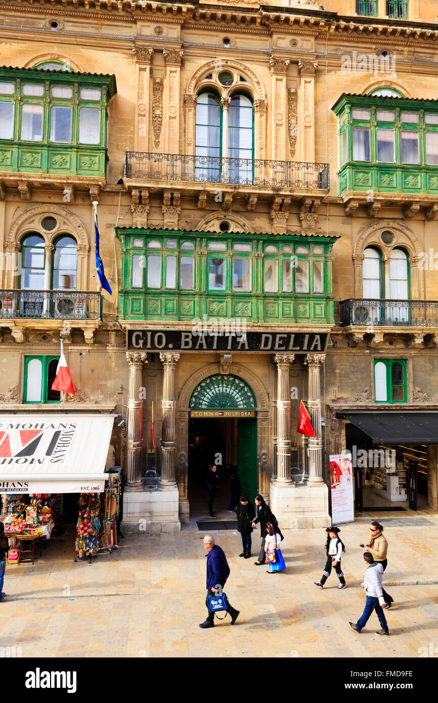 Traditional shop front, Floriana,  Valletta, Malta Stock Photo