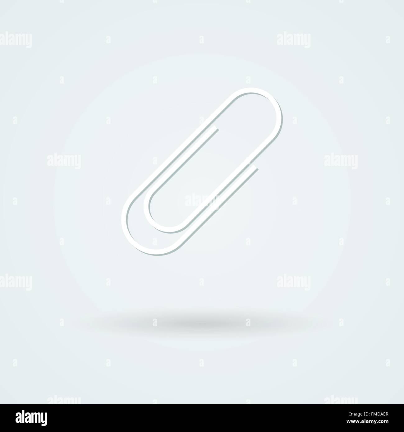 Vector paper clip icon. Stock Vector
