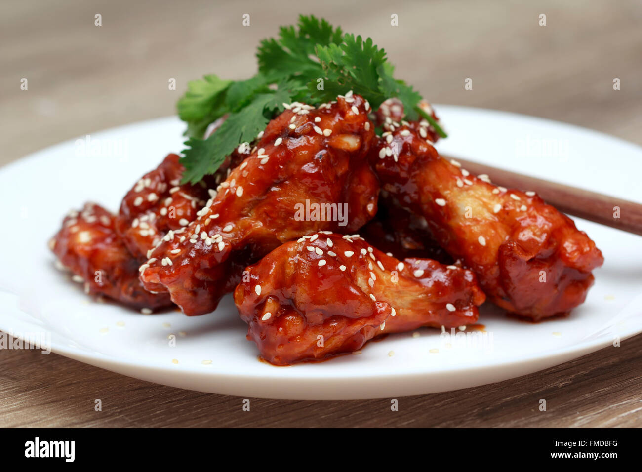 Fried Chicken wings, Korean Chicken wings Stock Photo Alamy