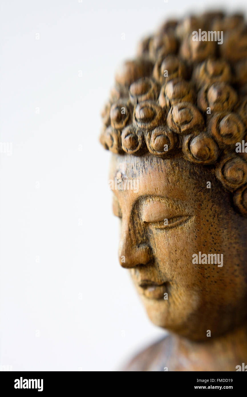 Lensbaby Photo of Head of Buddha Statue Stock Photo