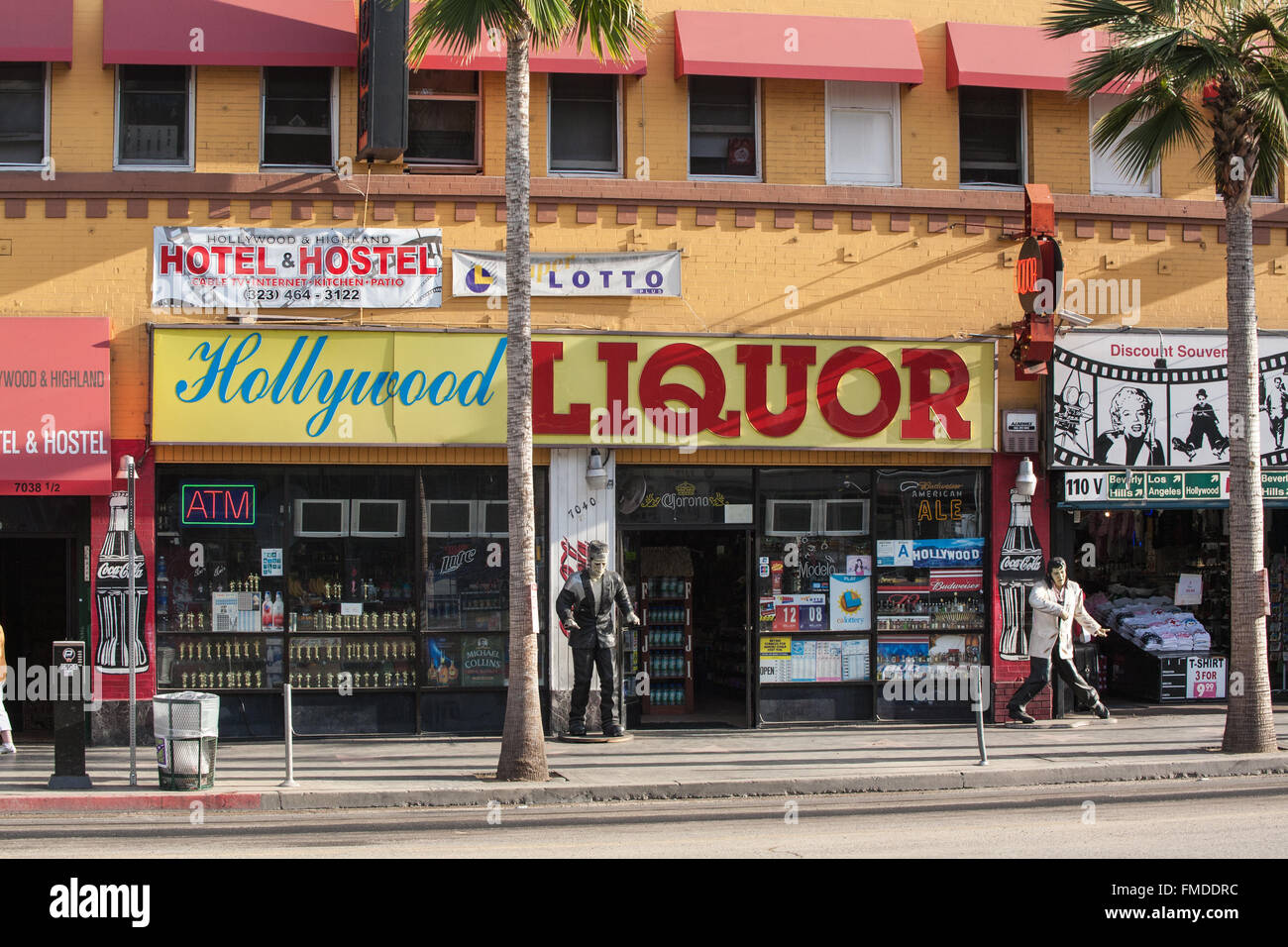 Elvis outside Hollywood Liquor Store,Hollywood Boulevard,Los Angeles