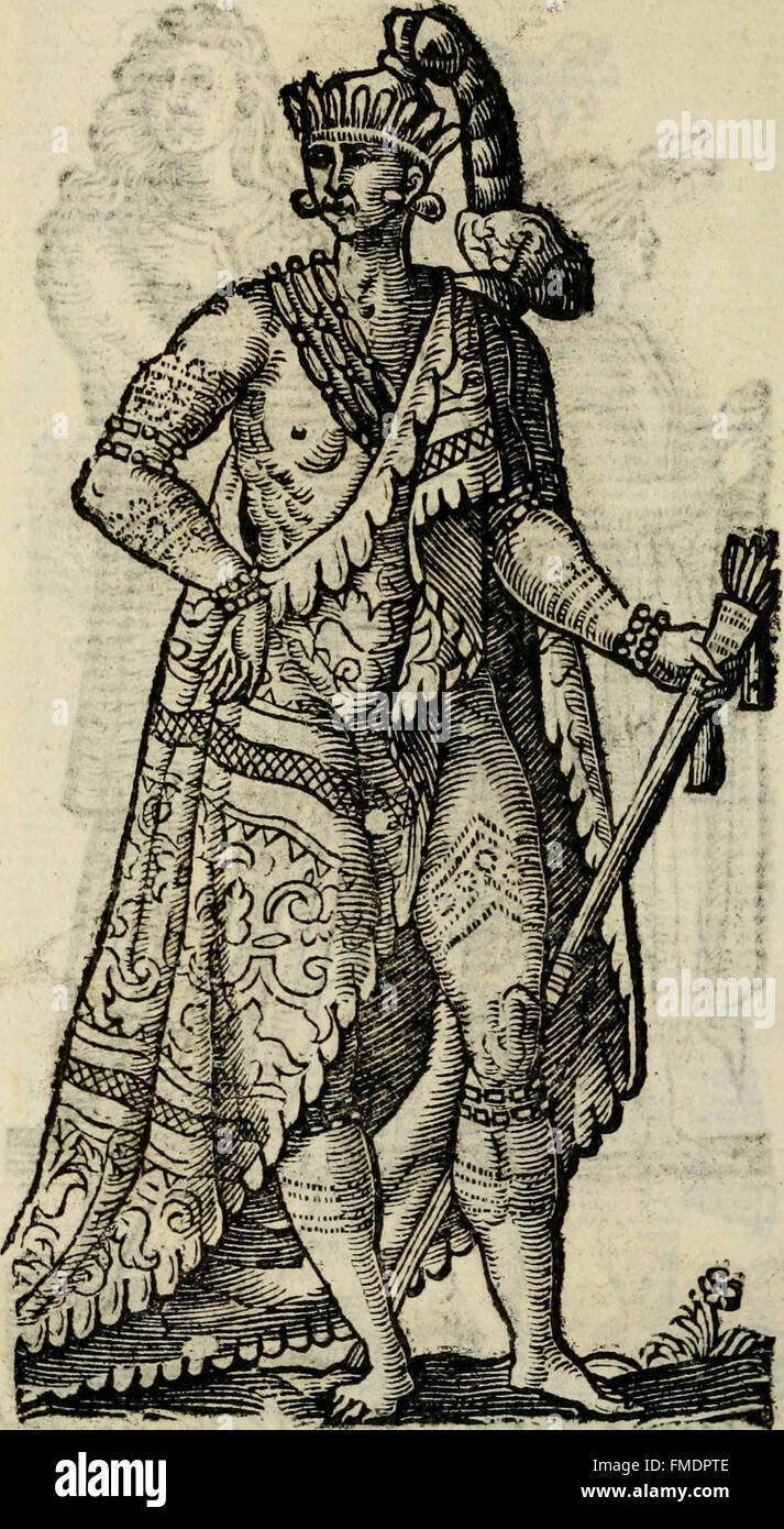 'Habiti Antichi' (1664) is a work depicting ancient Roman clothing and fashion, with detailed illustrations showing the attire of different historical figures and social classes in ancient Rome. Stock Photo
