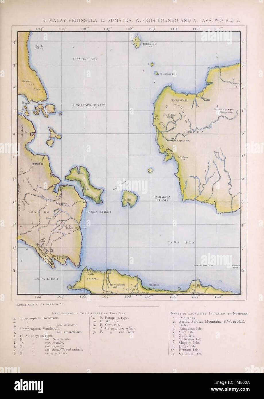 'Icones Ornithopterorum' (Map 4) features detailed illustrations of ...