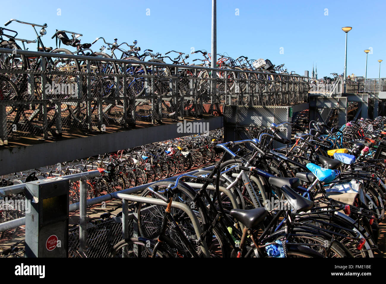 Bike parking central station amsterdam hires stock photography and
