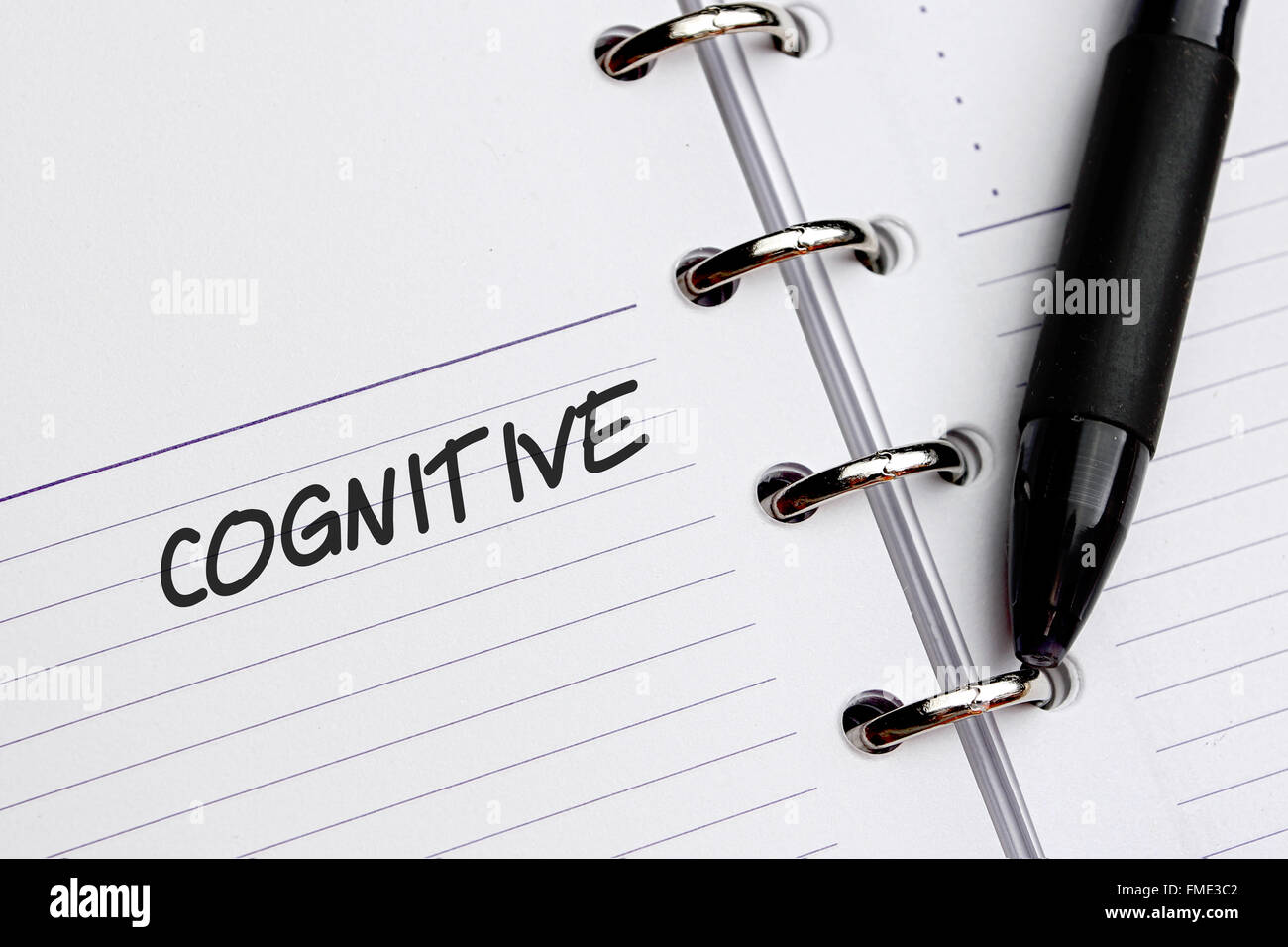 Cognitive word written on paper Stock Photo