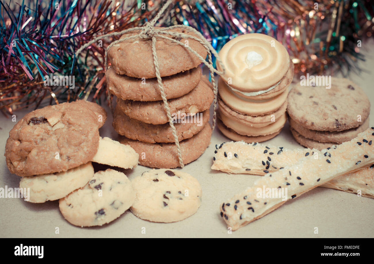 cookies in a festive decoration Stock Photo