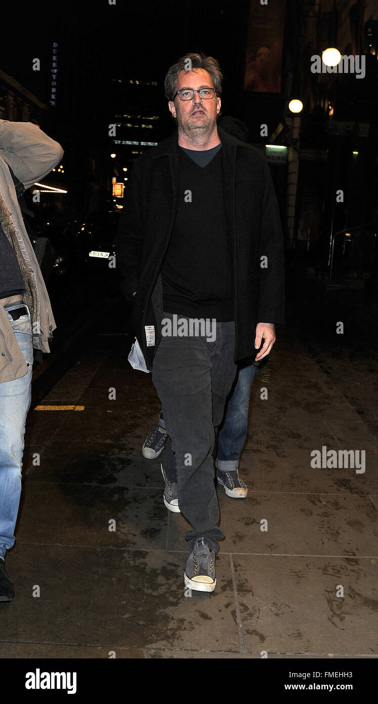 Matthew Perry seen on night out in London after his play in The End of ...