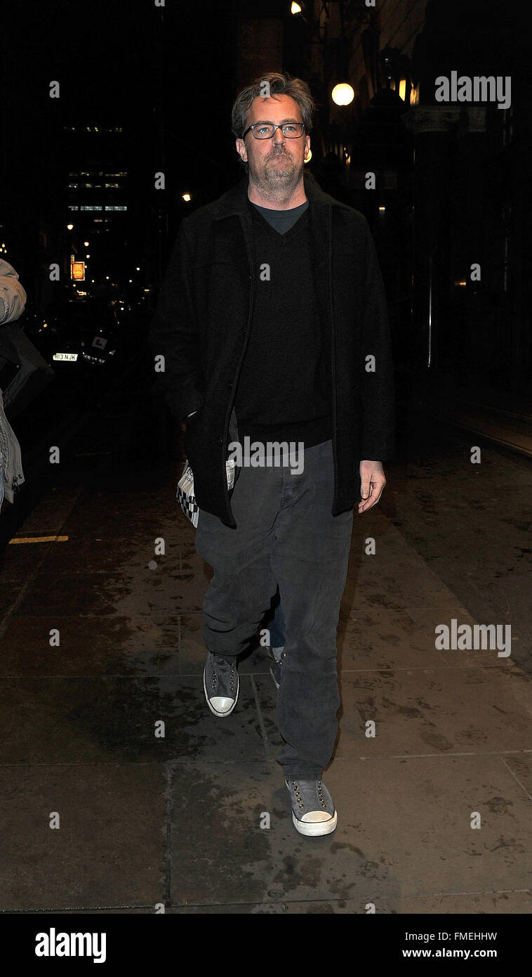 Matthew Perry seen on night out in London after his play in The End of ...