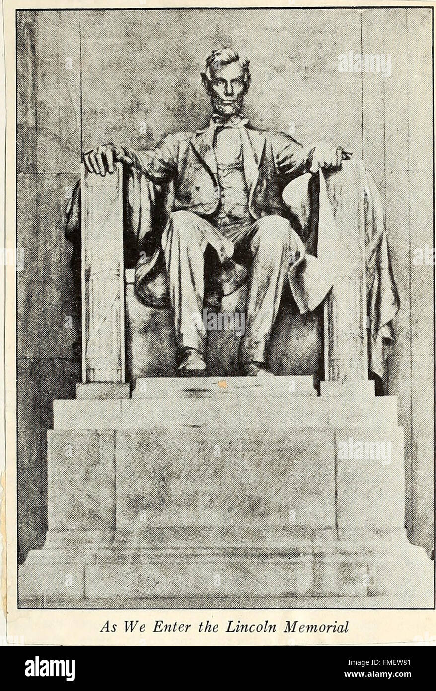 Statues of Abraham Lincoln. Lincoln Memorial (1922 Stock Photo Alamy